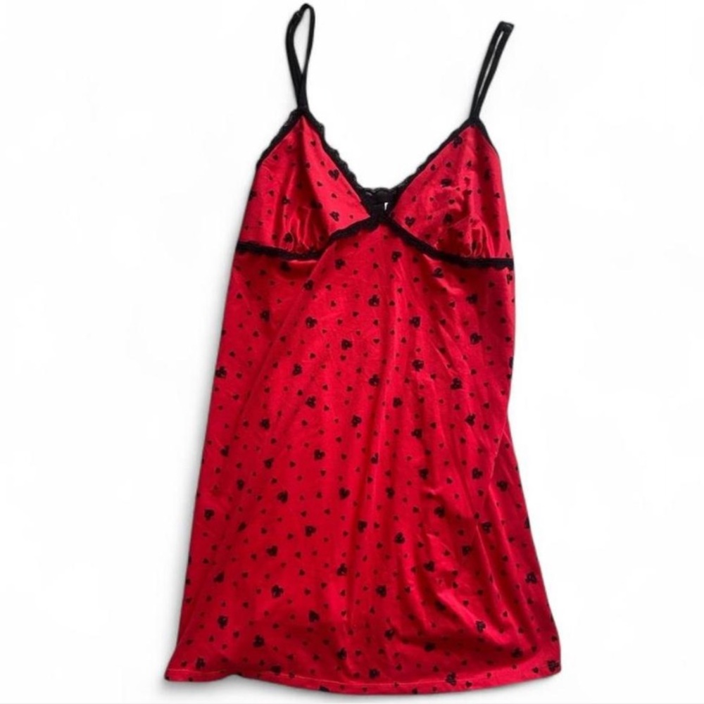 Heart night pajama slip dress